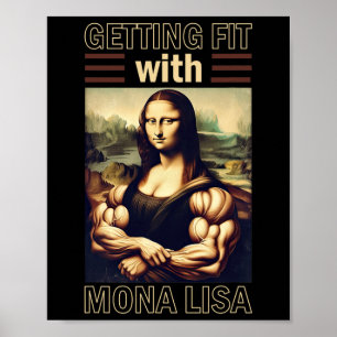 Poster Mona Lisa Bodybuilding Muscle Gym Weising Wo