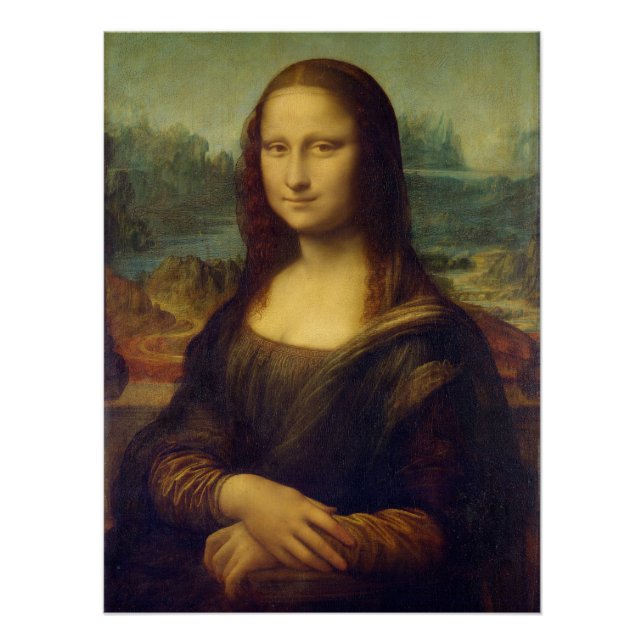 Pôster Mona Lisa By Leonardo Da Vinci (Frente)