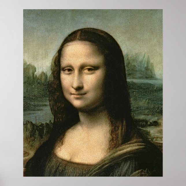 Pôster Mona Lisa, c.1503-6 (Frente)