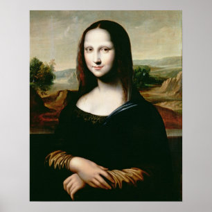 Pôster Mona Lisa, cópia da pintura por Leonardo a