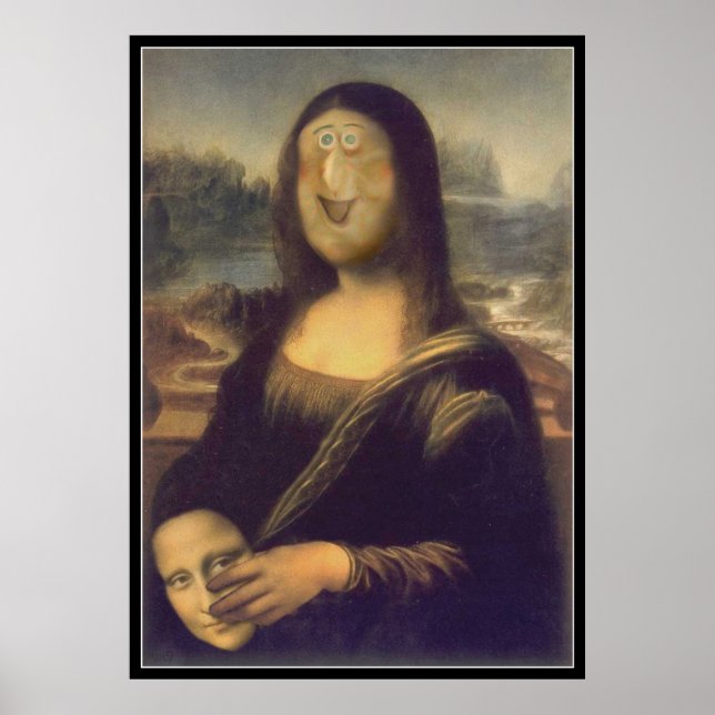 Pôster Mona Lisa - Desmascarada (Frente)
