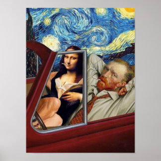 Poster Mona Lisa e Van Gogh