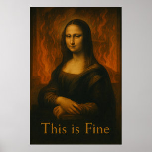 Poster Mona Lisa, este é o Fine Meme