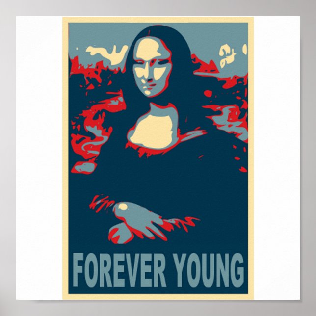 Pôster Mona Lisa Forever Young (Frente)