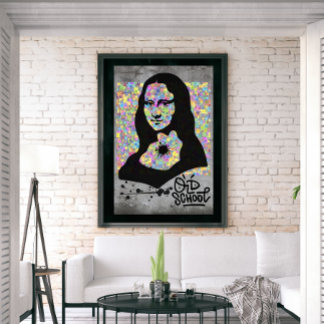 Poster Mona Lisa Grafite Street Art Pop Cultura