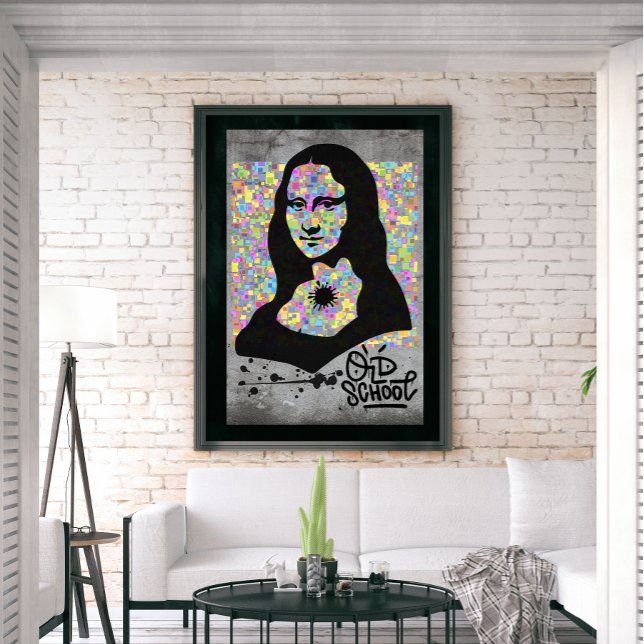 Poster Mona Lisa Grafite Street Art Pop Cultura (Criador carregado)