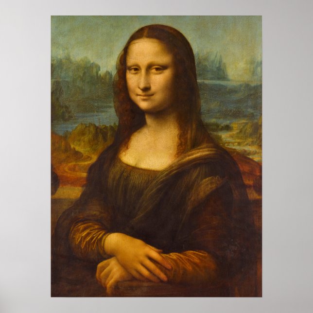 Poster Mona Lisa, La Joconde por Leonardo da Vinci (Frente)