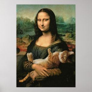 Poster mona lisa, leonardo da vinci, arte clássica, renas