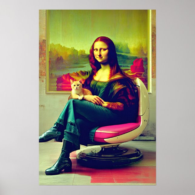 Poster Mona Lisa Meme Arte Pop  (Frente)