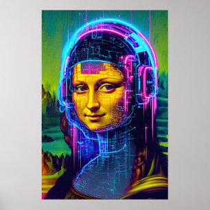 Poster Mona Lisa Meme Pop Art 