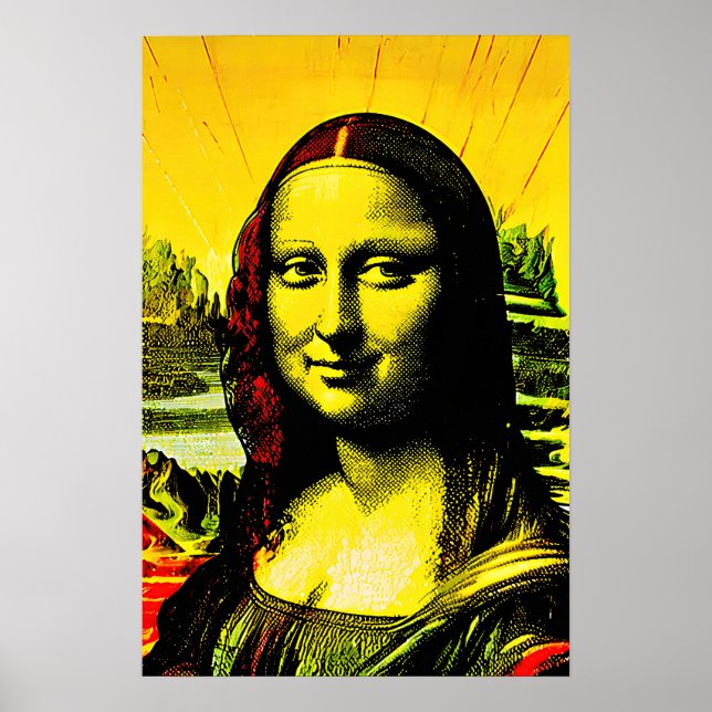 Poster Mona Lisa Meme Pop Art  (Frente)