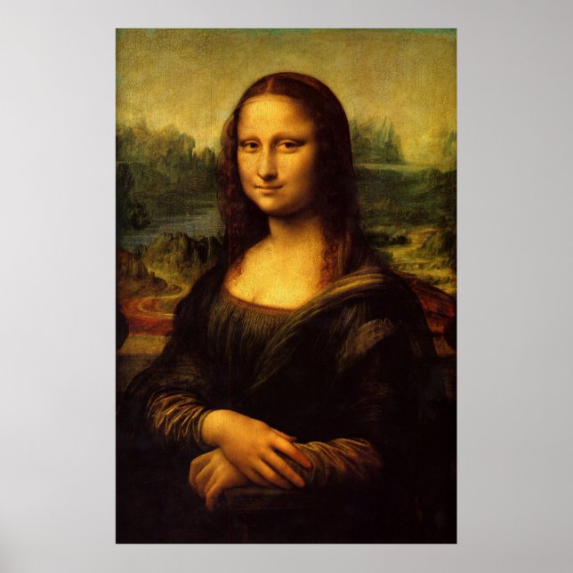 Pôster Mona Lisa por Leonardo Da Vinci (Frente)