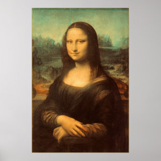 Pôster Mona Lisa por Leonardo da Vinci