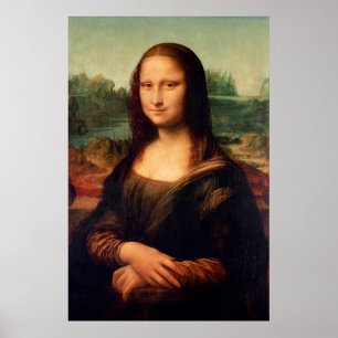 Poster Mona Lisa por Leonardo da Vinci - versão