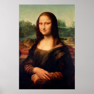 Poster Mona Lisa por Leonardo da Vinci - Versão Restaurad