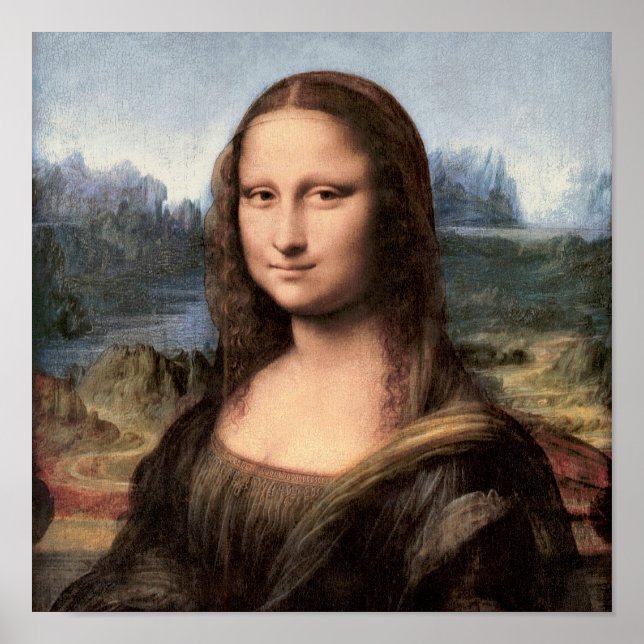 Pôster Mona Lisa Portrait / Pintura (Frente)