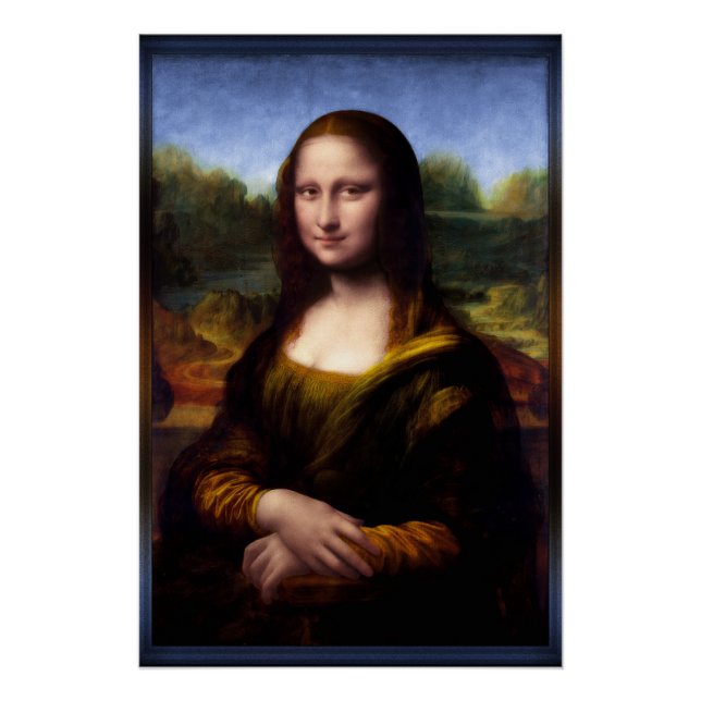 Pôster Mona Lisa (Retrato de Lisa Gherardini) (Frente)