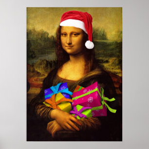 Poster Mona Lisa Vem Como Papai Noel