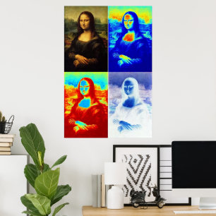Poster Mona Lisa Warholled