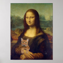 Mona Lisa with Cat