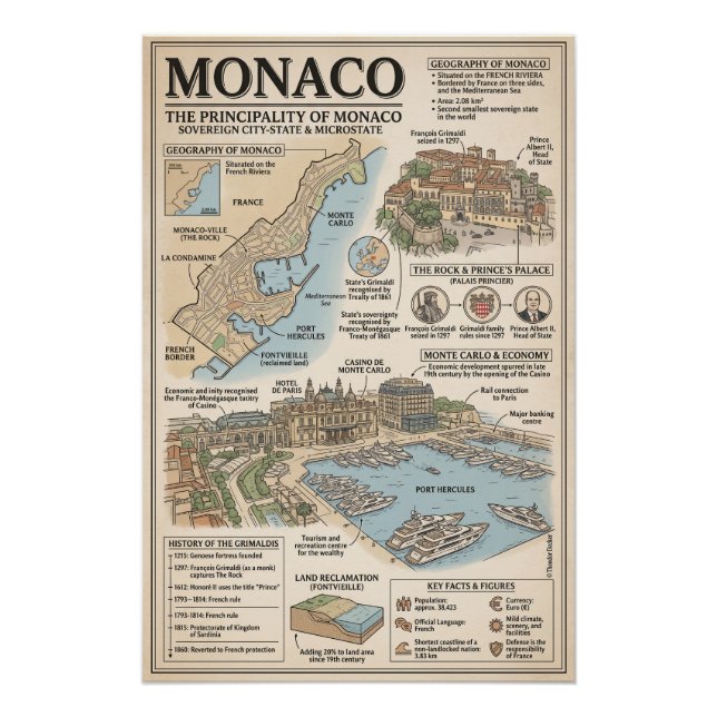 Pôster Monaco  (Frente)
