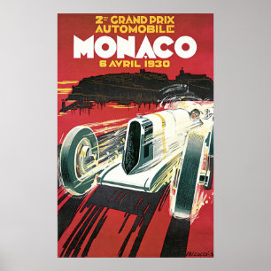 Poster Monaco Prix grande 1930