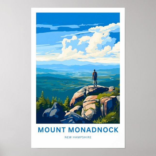 Poster Monadnock New Hampshire Travel Print (Frente)