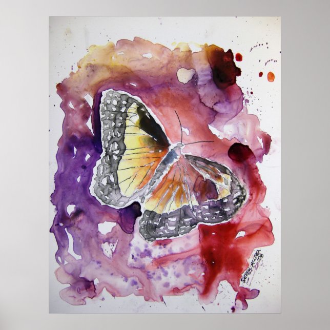Poster monarca_borboleta_pintura (Frente)