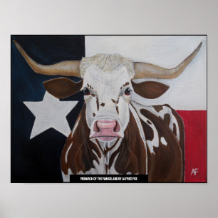 Poster Monarca do Desenho da Região de Pastagem por Alfre