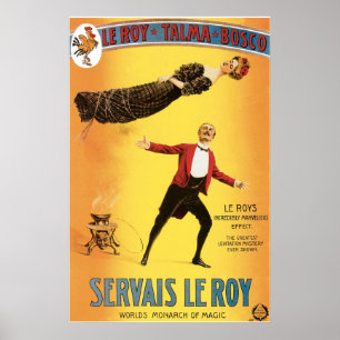 Poster Monarca do vintage do ~ de Servais Le Roy do ato