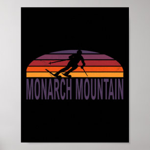 Poster Monarca Mountain Colorado Usa Ski Resort Snowboard