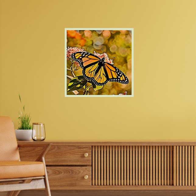 Poster  Monarch Butterfly Garden Art (Sala de Estar 2)