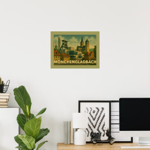 Poster Mönchengladbach Alemanha Arte Urbana