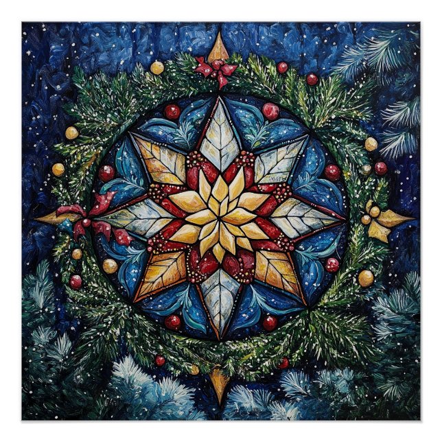 Pôster Moncirca - Weihnachtsmandala 12/16 - Download Pos (Frente)