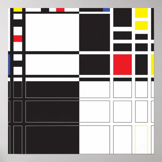 Pôster Mondrian (Frente)