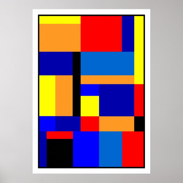 Pôster Mondrian #2-1 (Frente)