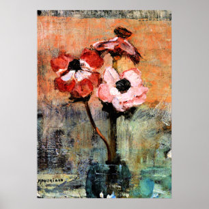 Poster Mondrian - Anêmonas em um Vase