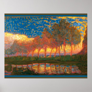 Poster Mondrian - Fila de Onze Poplars