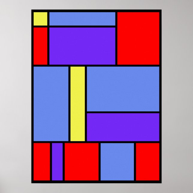 Poster Mondrian nº 482 (Frente)
