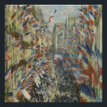 Pôster Monet 1878 Rue Montorgueil em Paris<br><div class="desc">Adorar este produto é uma bela impressão de "A Rue Montorgueil em Paris. Celebração do quadro de 30 de junho de 1878" criado pelo pintor impressionista francês Claude Monet (1840 - 1926).</div>