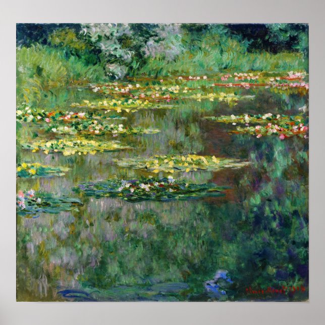 Poster Monet - A Bacia das Ninféias (Frente)