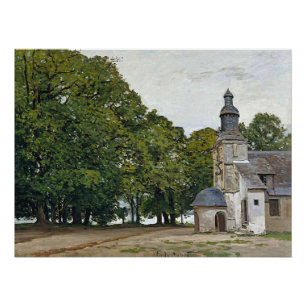 Pôster Monet - A Capela Notre Dame de Grace