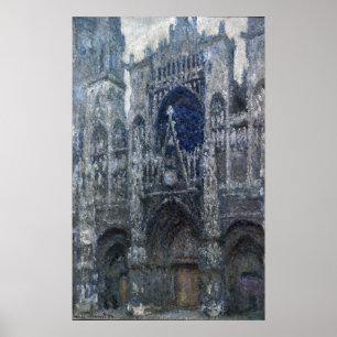 Poster Monet - A Catedral Em Rota O Portal, A Cinza