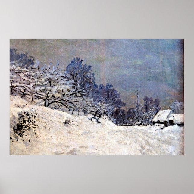 Poster Monet - A estrada em frente à Fazenda Simeon (Frente)