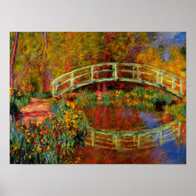 Pôster Monet - A Ponte Japonesa (Frente)