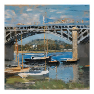 Pôster Monet - A Ponte sobre o Sena