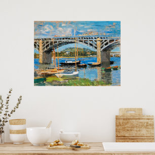 Poster Monet - A Ponte sobre o Sena,