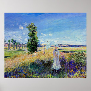 Poster Monet - A Promenade, pintura famosa,