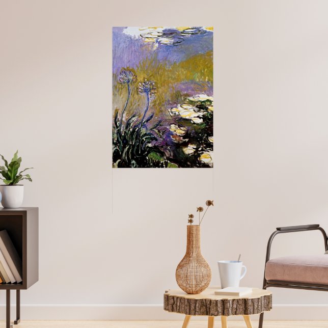 Poster Monet - Agapanthus, belas artes, (Sala de Estar 3)