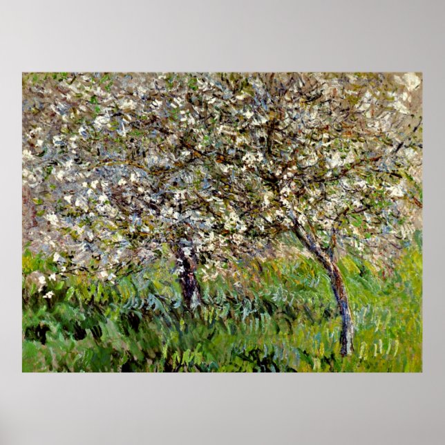 Poster Monet - Apple Tres in Bloom (Frente)